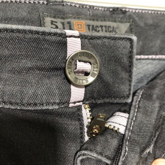 5.11 Tactical Pants Women's 8 Long Gray Defender-Flex Slim Stretch Mag Pocket - Picture 8 of 16